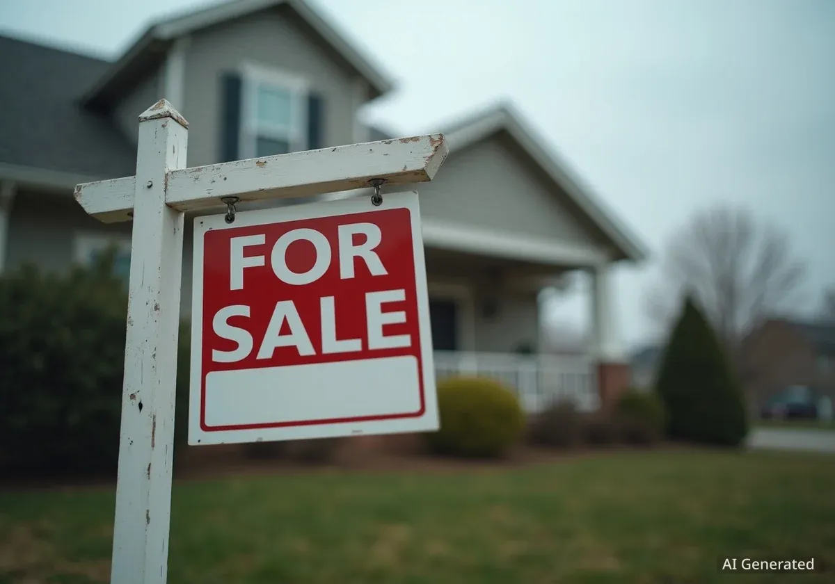 US Home Sales Indicator Declines Despite Lower Mortgage Rates