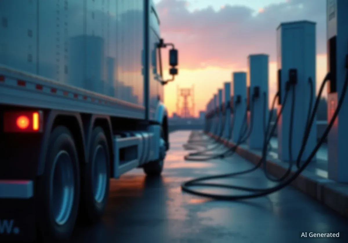 EV Realty Secures $75 Million to Expand Truck Charging Network