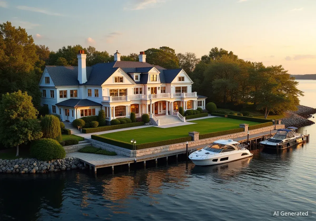 Waterfront Greenwich Estate in Mead Point Listed for $15 Million