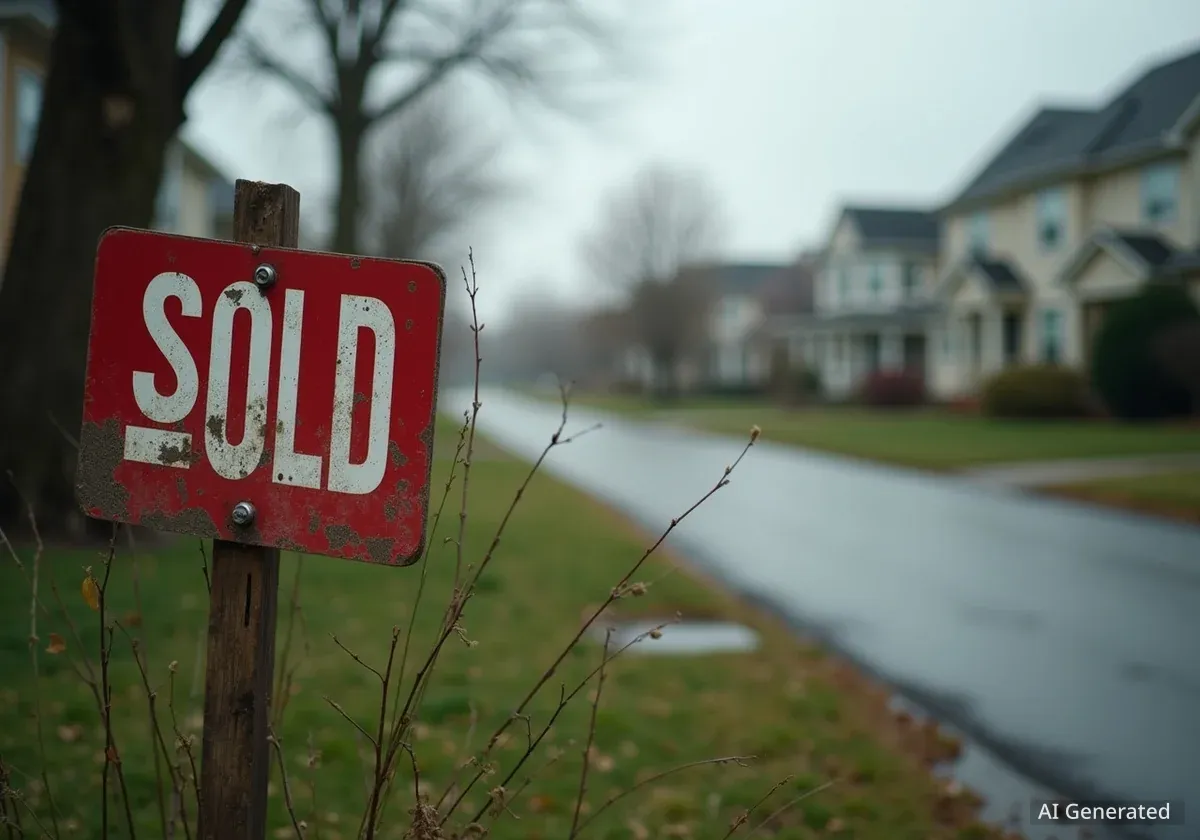 US Real Estate Market Stagnates Amid High Interest Rates