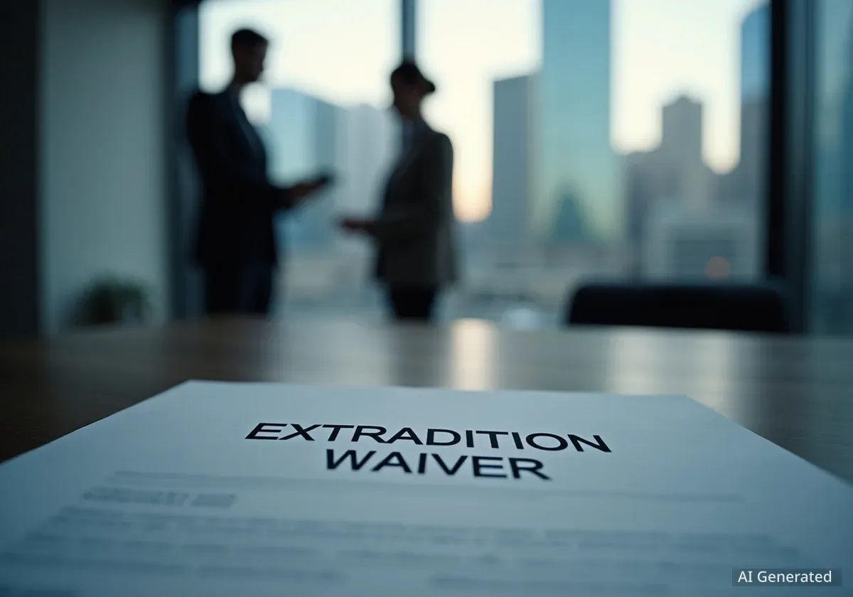 Broker Waives Extradition in Financial Crime Case