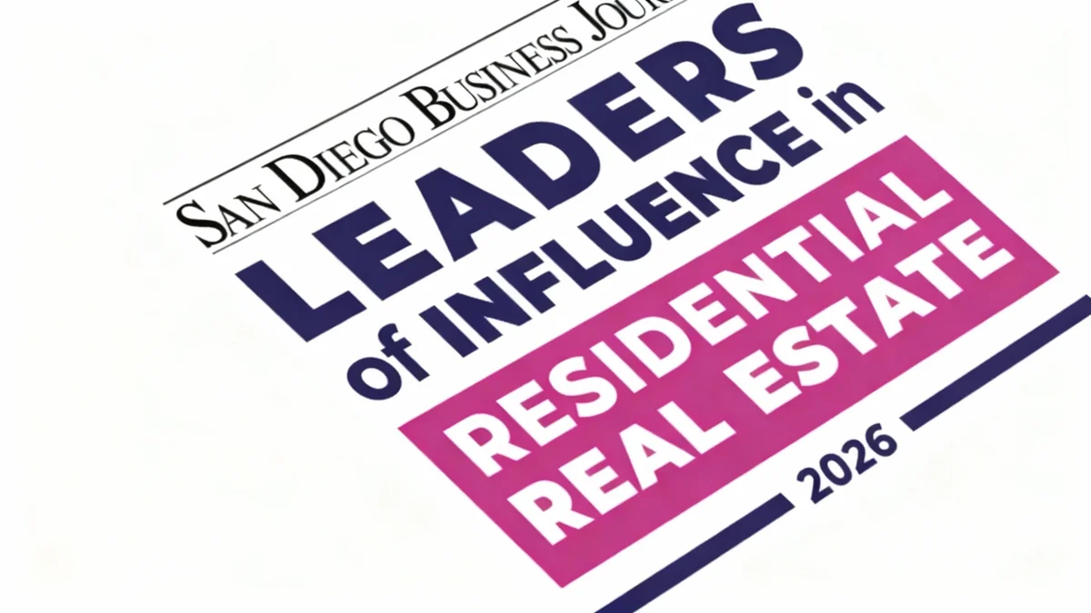 San Diego Real Estate Leaders to Be Honored in 2026 Awards